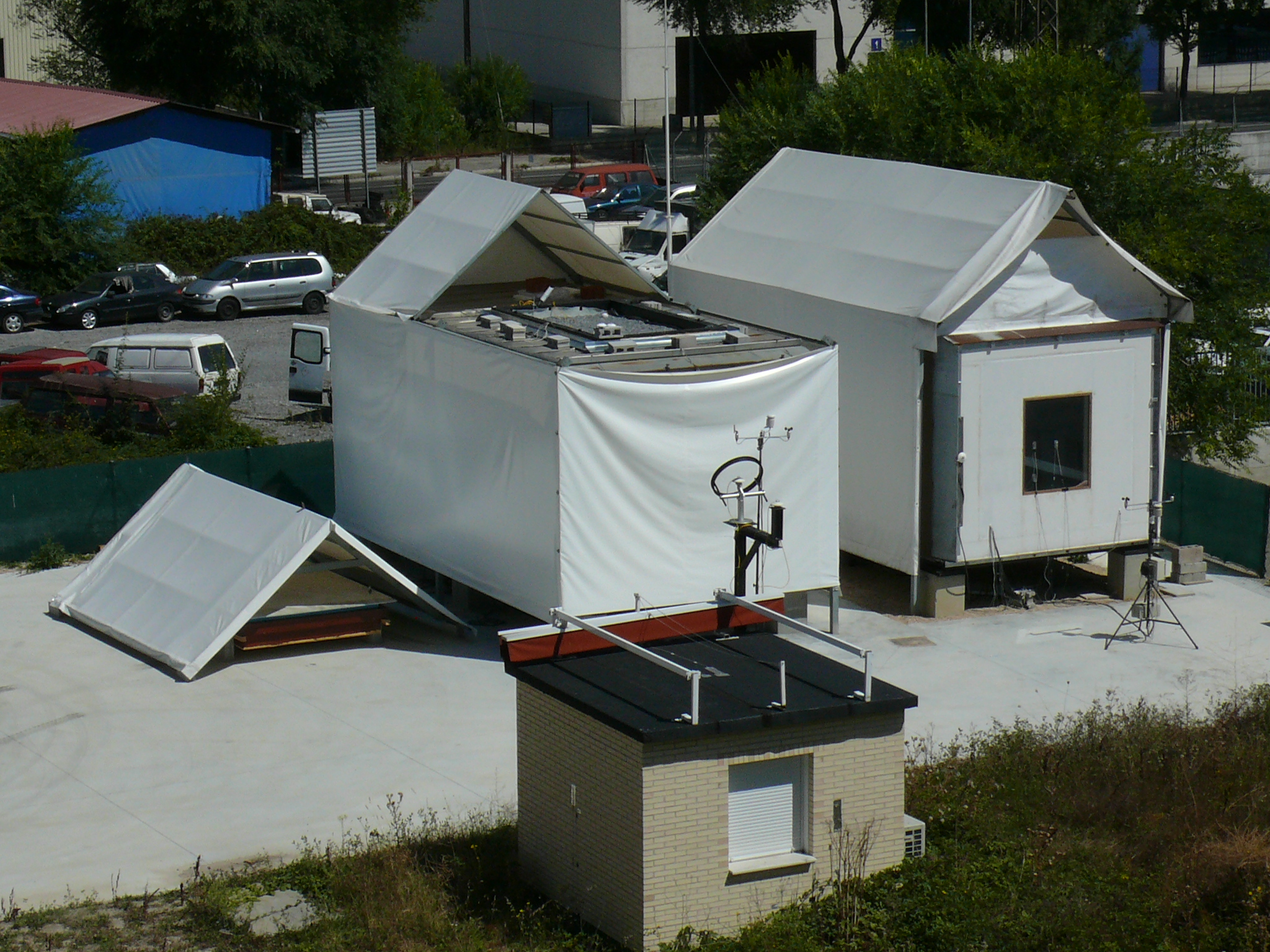 Vista general de las células Paslink del Laboratorio de Control de Calidad de la Edificación Vitoria-Gasteiz